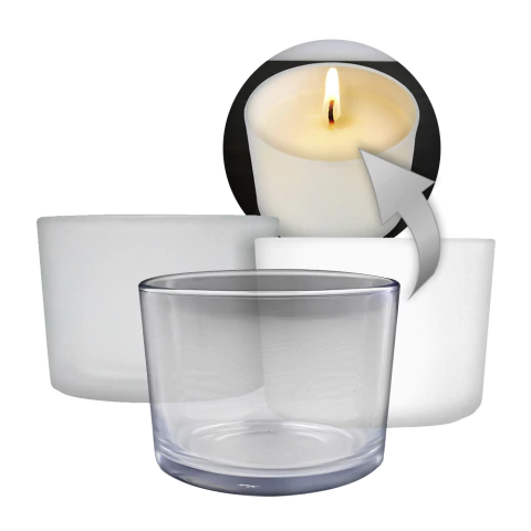 Pote Vidro Patê Para Vela Artesanal 150ml - Escolha a Cor