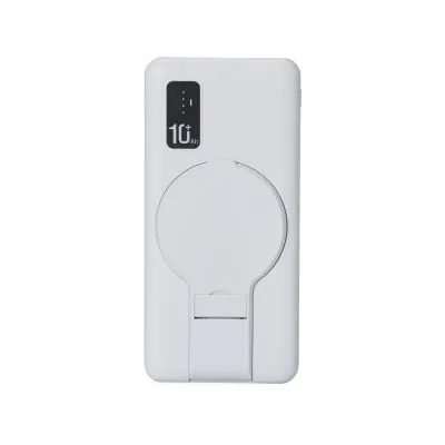 Power Bank 10.000mAh Indução e Cabo com Suporte