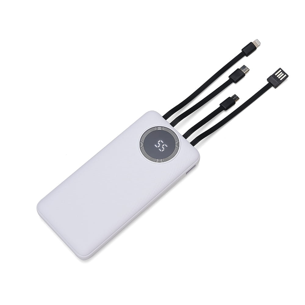 Power Bank 10000 mAh com Lanterna e Multissaídas - X04052