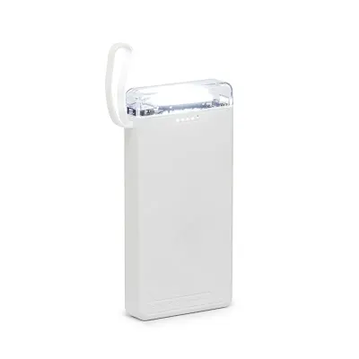 Power Bank 10000mah Com Lanterna e Cabos Integrados