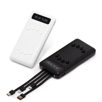 Power Bank 10000mah Com Lanterna e Multissaidas