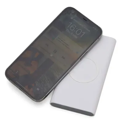 Power Bank 8000mah Com Carregamento Via Inducao