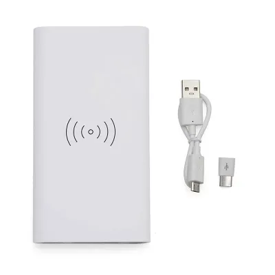 Power Bank 8000mah Com Carregamento Via Inducao
