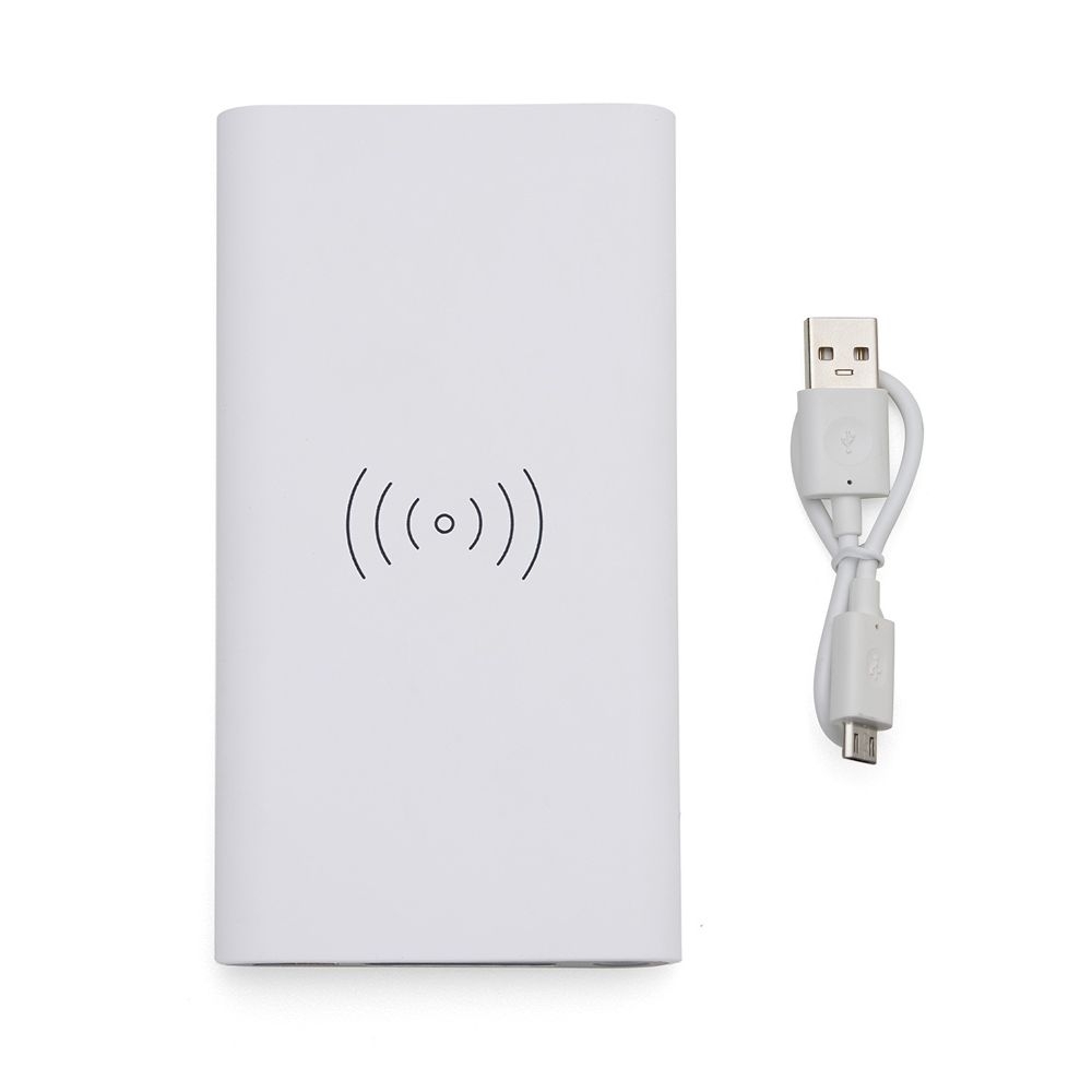 Power Bank 8000mAh com Carregamento via Indução ou via Cabo /Ch-0025pb