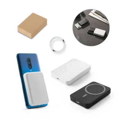 Power Bank Magnético - opções de cores