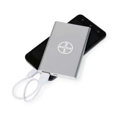Power Bank Metal Com Indicador Led