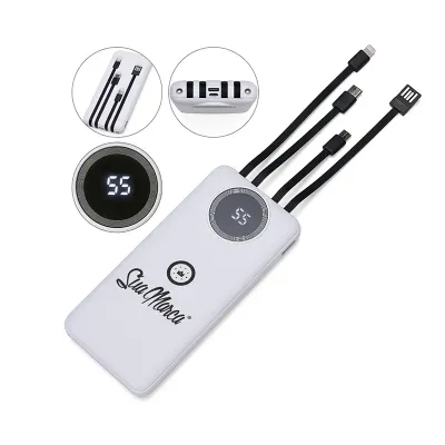 Power Bank Personalizado Com Lanterna e Display