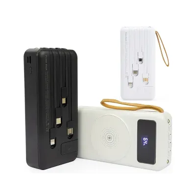 Power Bank Personalizado Por Inducao e Cabo Xv8265