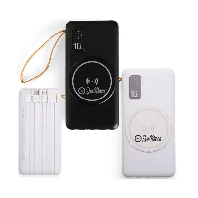 Power Bank Personalizado Por Inducao e Cabo Xv9145