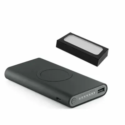 Power Bank por indução com entrada/saída 5V/2.1A