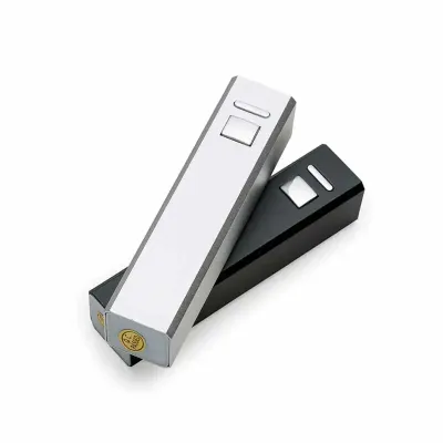 Power Bank - prata e preto