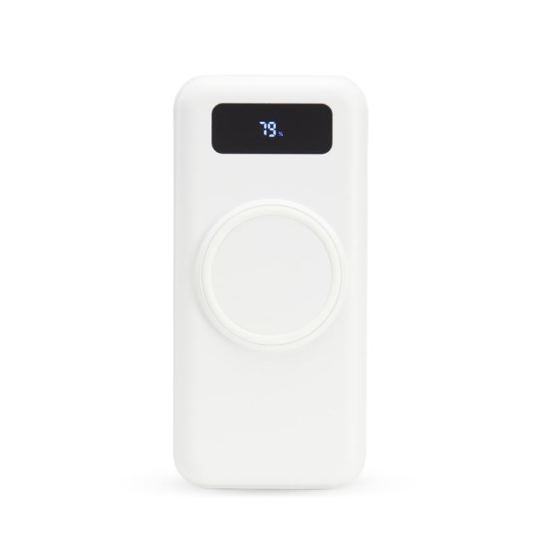 Powerbank 10.000 mAh com Carregamento via Indução ou via Cabo