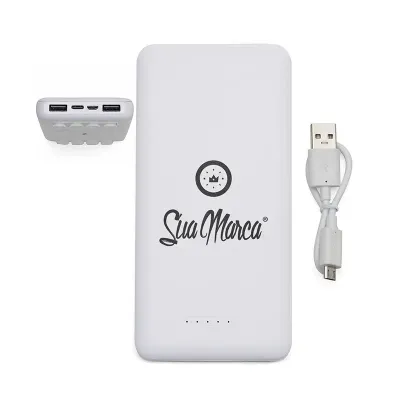 Powerbank Personalizado Por Inducao e Cabo