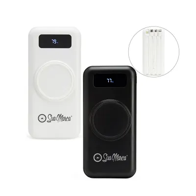 Powerbank Personalizado Por Inducao e Cabo Xv6052