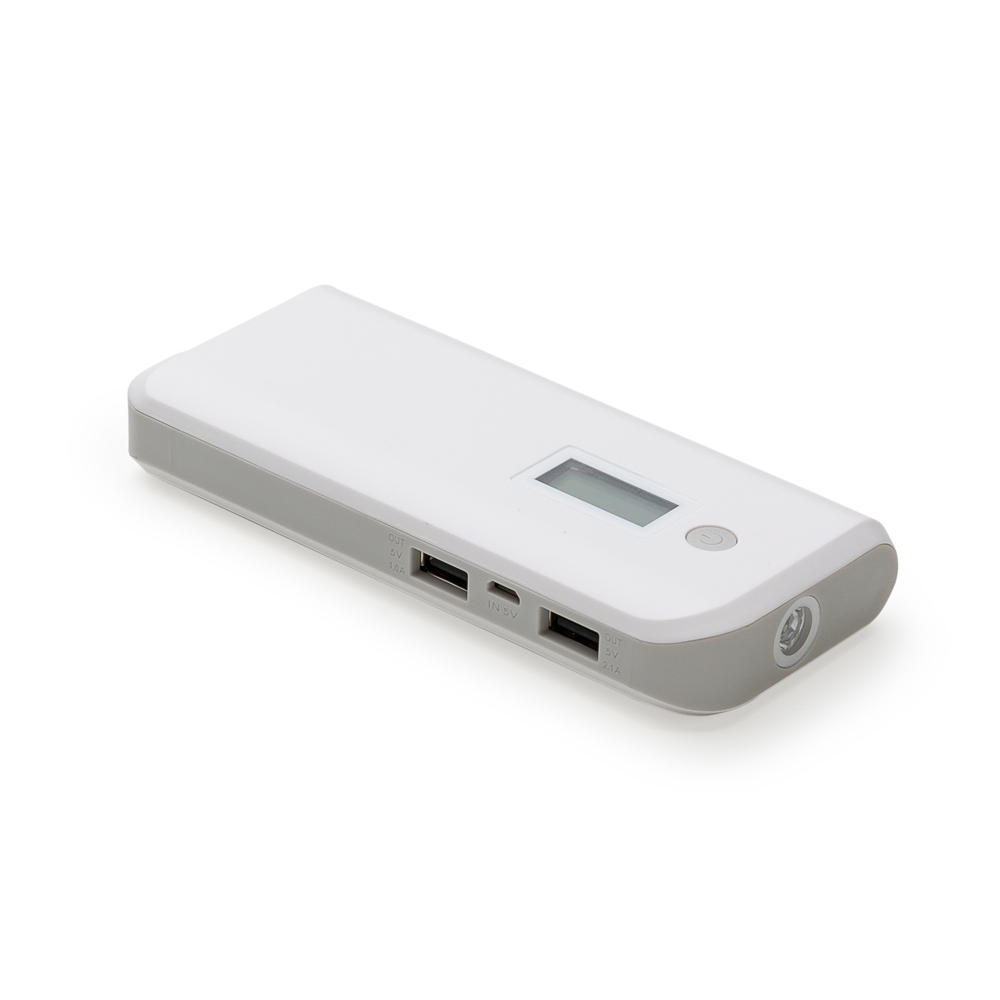 Powerbank Plástico com Lanterna Personalizado — foto 4