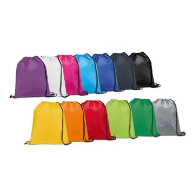 Praticidade para o dia a dia! Sacola tipo mochila com cordões, o brinde corporativo versátil, jovem e com excelente custo-benefício para eventos e cam