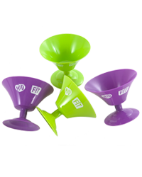 KIT TAÇA PARA SOBREMESA EM PP PERSONALIZADA