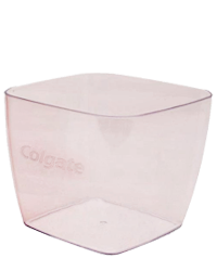POTE QUADRADO EM PS CRISTAL PERSONALIZADO