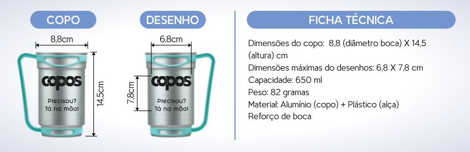 Caneca de Alumínio Personalizada