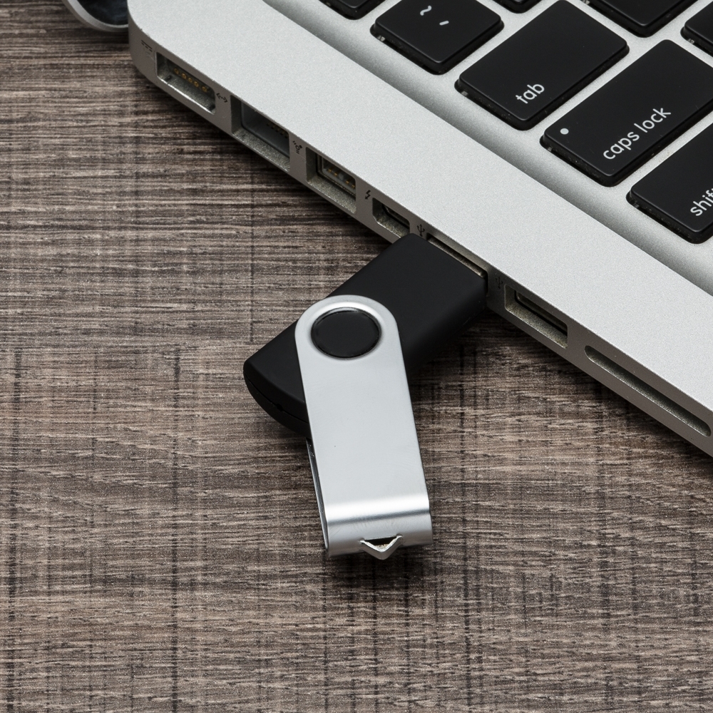 Pen Drive Giratório Metálico 8 GB Personalizado — foto 5