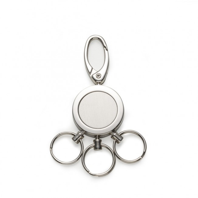 Chaveiro Metal com 3 Argolas Personalizado