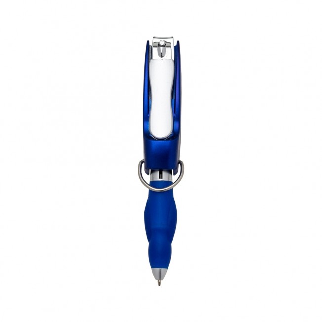 Caneta Plástica com Cortador Personalizada