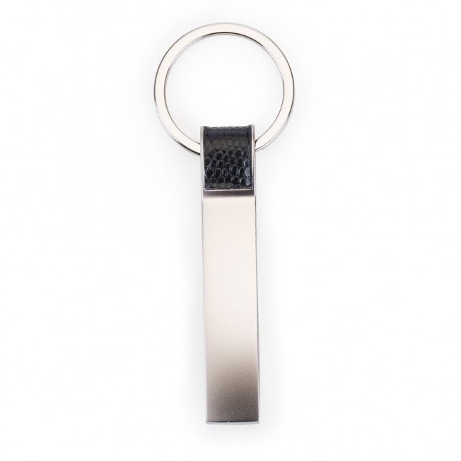Chaveiro Metal com Couro Personalizado