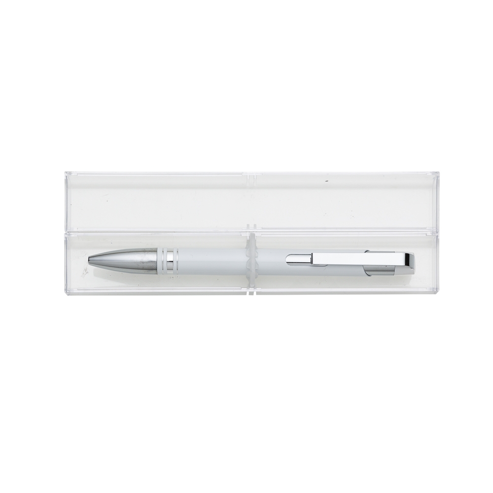 Caneta Semi-Metal com Tubo Personalizada