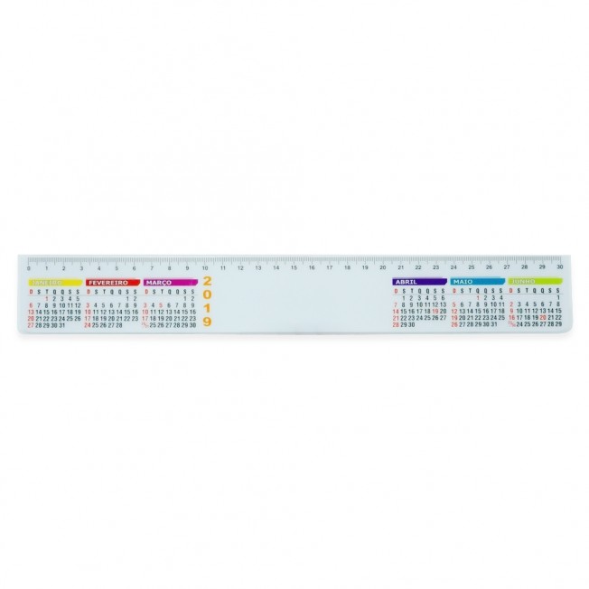 Régua Plástica 30cm Personalizada