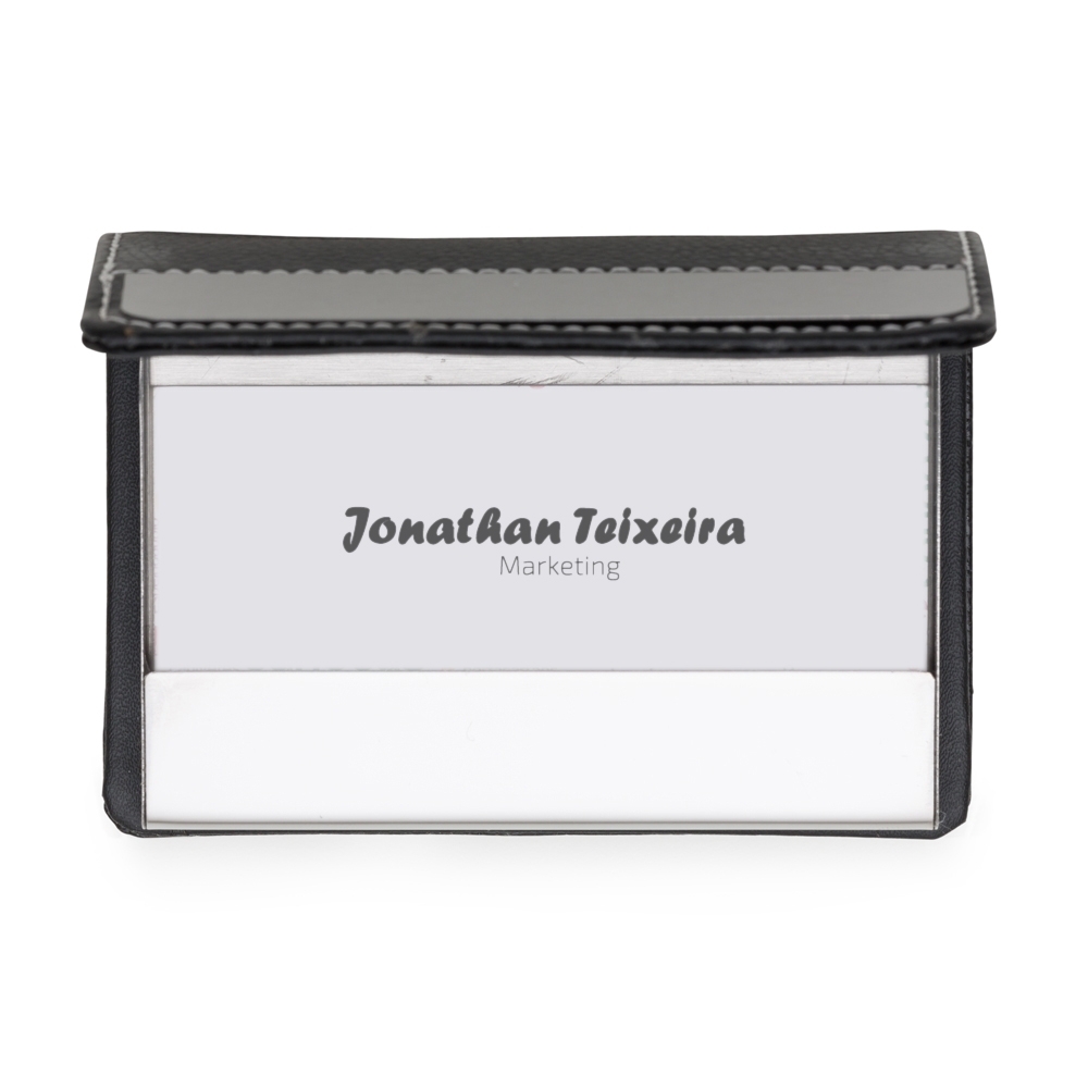 Porta Cartão Couro Sintético Personalizado