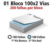 Blocos E Talões 100 Folhas Autocopiativo 56g