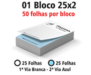 Blocos E Talões 25 Folhas Autocopiativo 56g