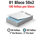 Blocos E Talões 50 Folhas Autocopiativo 56g