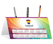 Calendário De Mesa Porta Canetas Em Duplex Sem Verniz