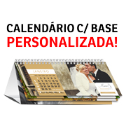 Calendário De Mesa Wire O Com 12 Páginas E Base Personalizada