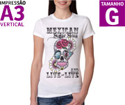Camisetas Poliéster Sublimação Feminina