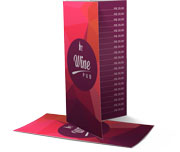Cardápios Vincado Couchê 300g Verniz UV Total Fr