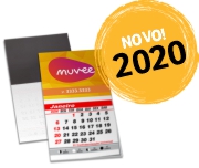 ímãs De Geladeira Corte Reto Com Calendário 2020 Couchê 275g