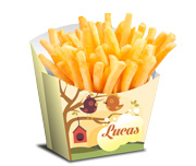 Produtos Para Festa Caixa Para Batata Frita Couchê 275g
