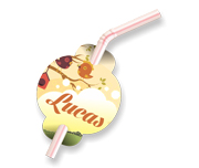Produtos Para Festa Tag Para Canudo Couchê 257g