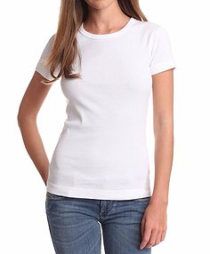 Camisa básica personalizada com gola canoa (feminina)