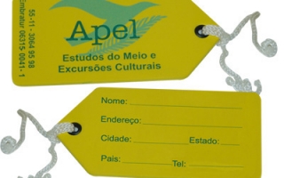 Tag personalizada em EVA