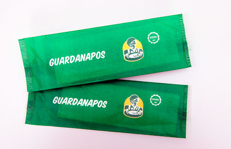 Guardanapos embalados personalizados
