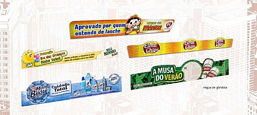 Régua ou Faixa de gôndola personalizado