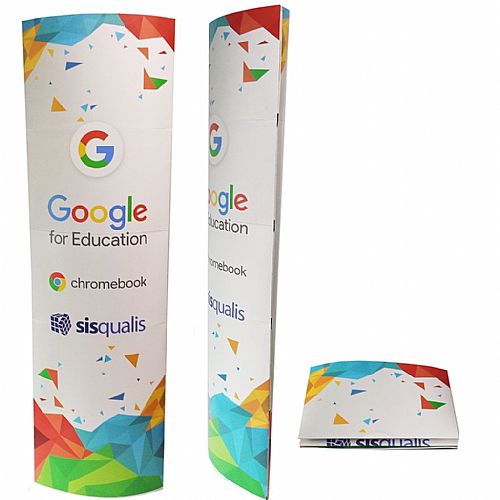 Totem elíptico promocional