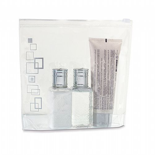 Bolsa de cosméticos hermética.