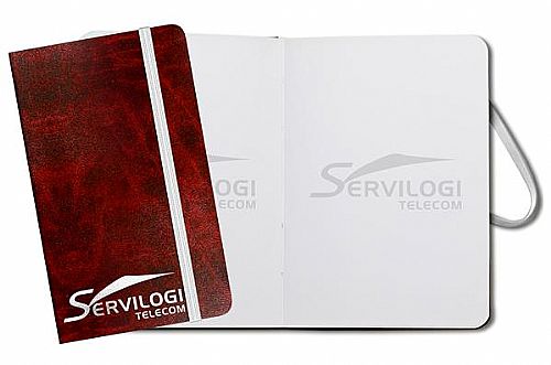 Caleskine em couro ecologico - pequeno
