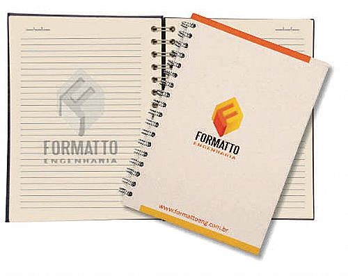 Caderno executivo cromia reciclado