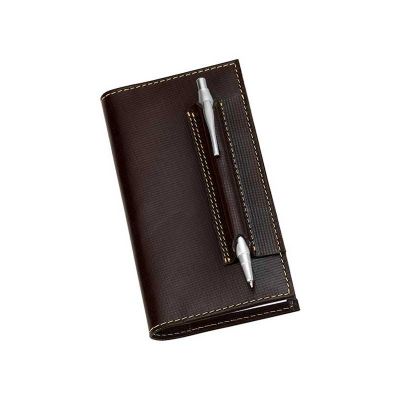 Agenda de bolso de couro