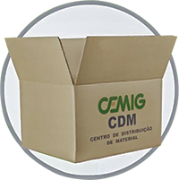 Caixa de papelão personalizada (Modelo Maleta)